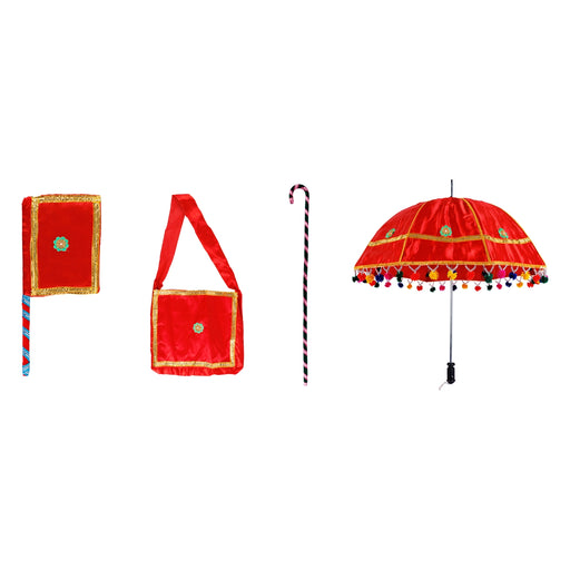 Kasi Yatra Set - 19 Inches | Satin Kashi Yatra Set/ Decorative Kasiyatra Set/ Kasi Yathirai Set for Marriage - Wedding Essentials