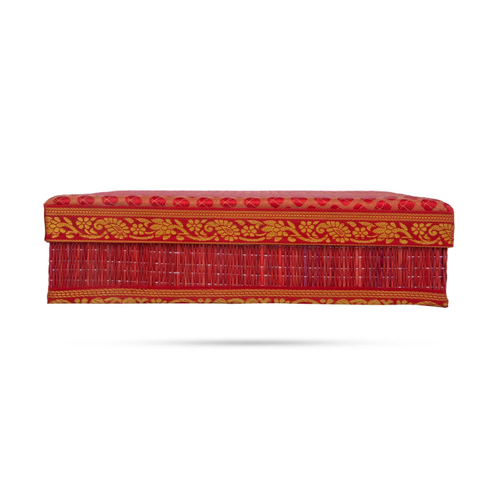 Saree Box - 3.5 x 14 Inches | Korai Box with Lid/ Storage Box for Home - Pooja Box & Paduka