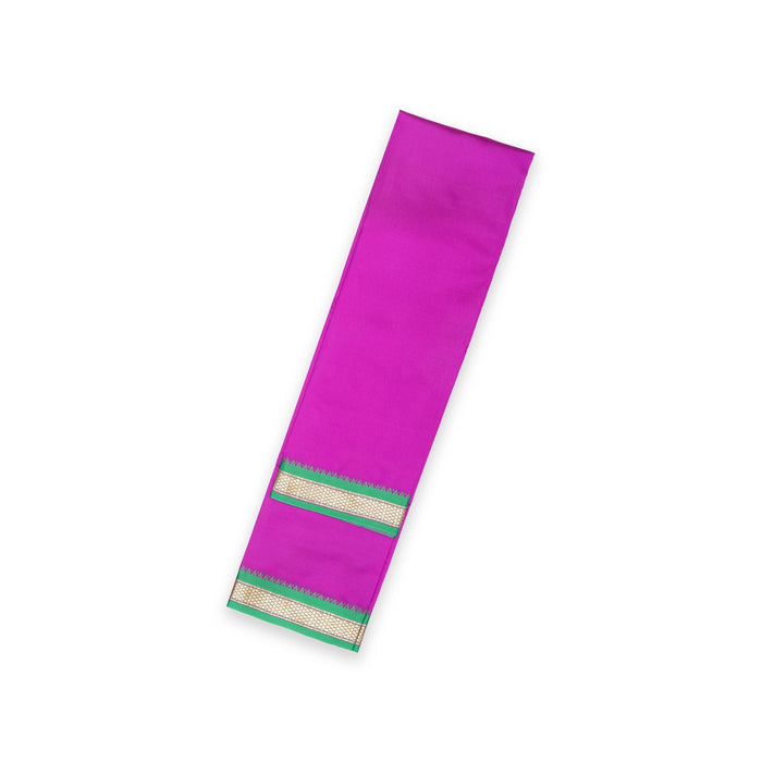 Veshti With Angavastram Set - 4 x 2 Mtrs | Vesti With Towel/ Paras Gold Dhoti And Thundu for Men - Veshti & Dhoti