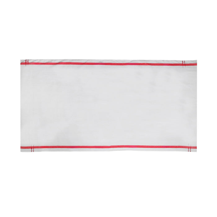 Towel - 37 Inches| Half White Colour Angavastram / Chittai Kasavu Shawl for Men