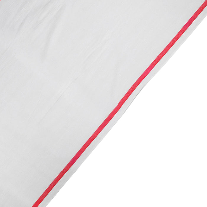 Towel - 37 Inches| Half White Colour Angavastram / Chittai Kasavu Shawl for Men