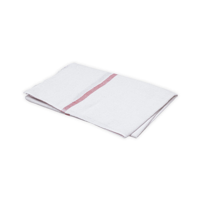 Towel - 10 x 6.5 Inches | White Colour Angavastram / Kasavu Shawl for Men - Shawls & Towels
