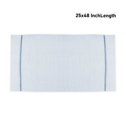 Towel - 25 x 48 Inches | White Colour Angavastram / Thundu / Kasavu Shawl for Men - Shawls & Towels