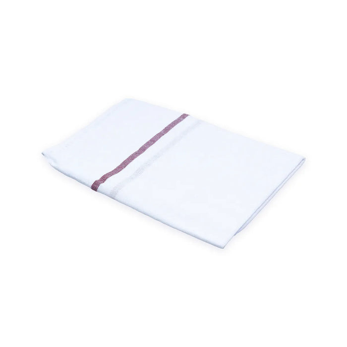 Cotton Towel – 24 x 42 Inches | White Thundu / Quick-Dry Bath Towel / Soft Gamcha for Home & Travel Use