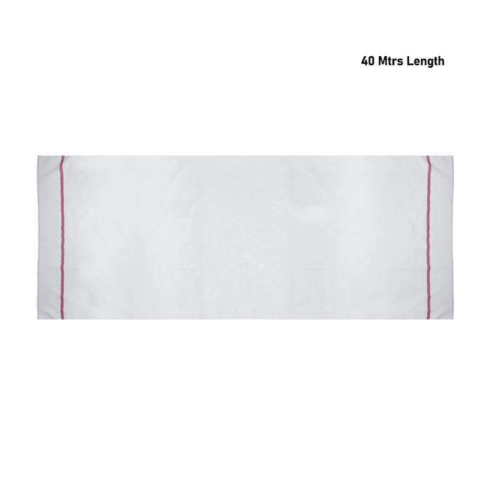 Towel - 40 Inch | White Angavastram / Gamcha / Thundu / Kasavu Shawl
