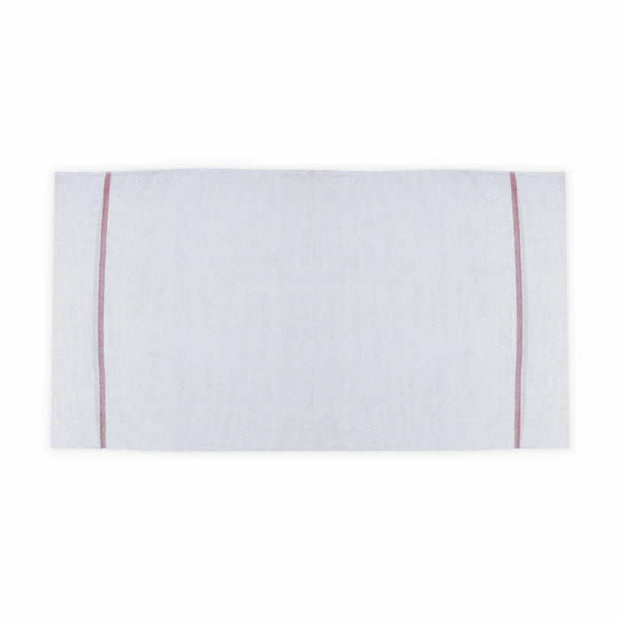 Towel | White Colour Angavastram / Thundu / Kasavu Shawl for Men - Shawls & Towels
