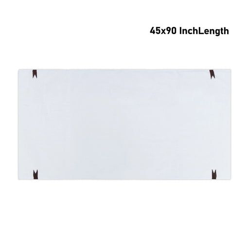 Towel - 45 x 90 Inches | White Colour Angavastram / Chittai Kasavu Shawl for Men - Shawls & Towels