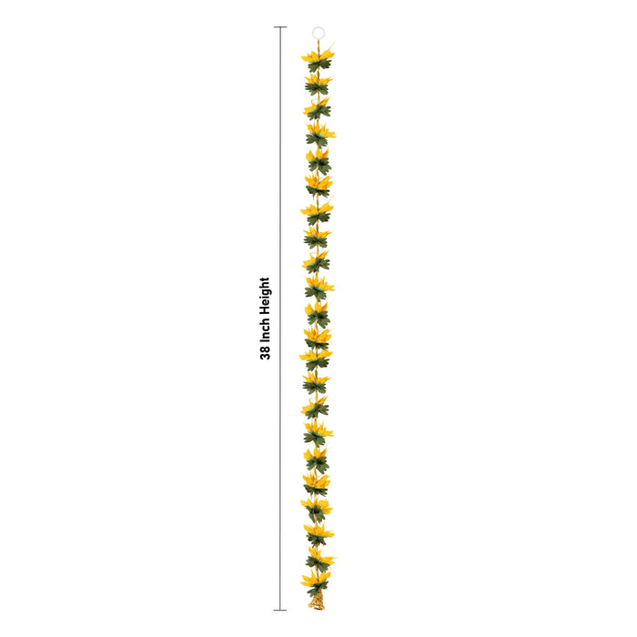 Side Toran Pair - 38 Inches | 2 Pcs/ Artificial Flower Thoran/ Door Hanging Toran For Festive Decor