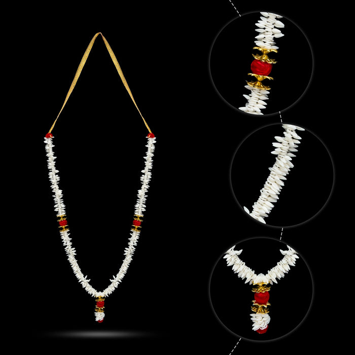 Rice Mala - 16 Inches | Akshata Garland/ Rice Bead Mala for Pooja Rituals & Temple Decoration