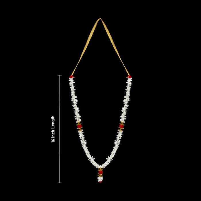 Rice Mala - 16 Inches | Akshata Garland/ Rice Bead Mala for Pooja Rituals & Temple Decoration