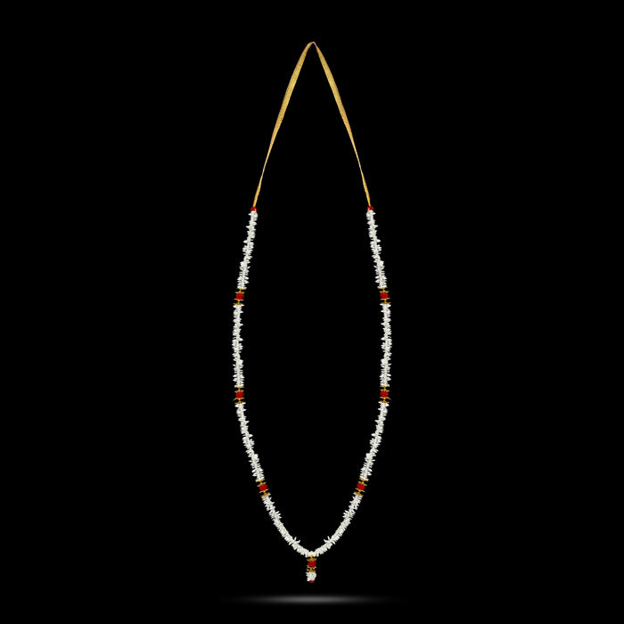 Rice Mala - 34 Inches | Rice Grain Garland/ Pooja Mala for Temple Decoration & Festive Worship