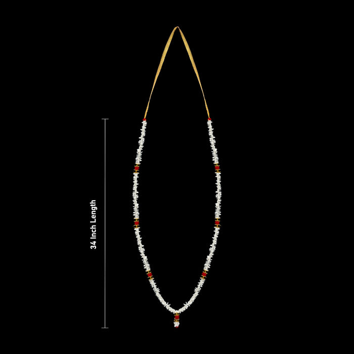 Rice Mala - 34 Inches | Rice Grain Garland/ Pooja Mala for Temple Decoration & Festive Worship