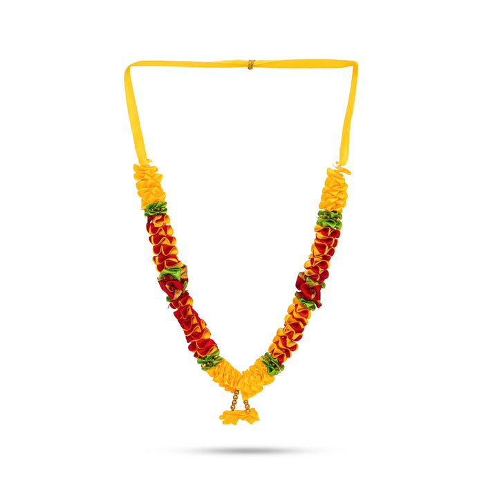 Satin Mala - 12 Inches | Mala / Flower Mala / Artificial Flower Mala for Photo Frame