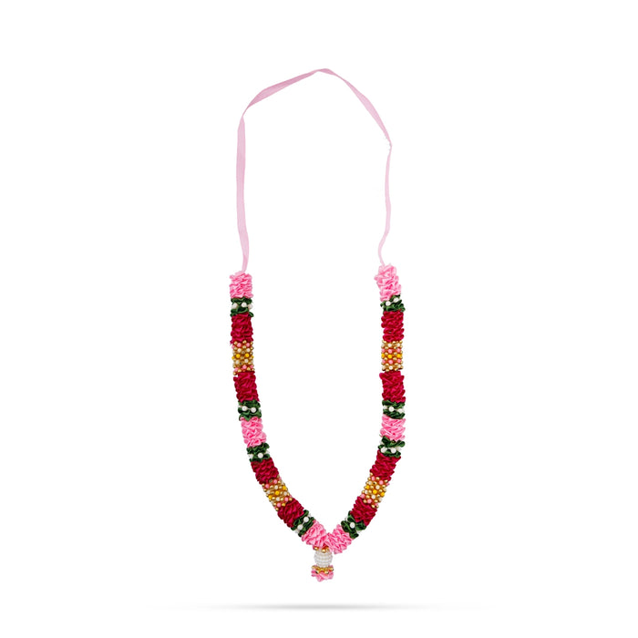 Artificial Flower Garland - 7.5 Inches | Fancy Mala/ Satin Artificial Mala for Photo Frame - Mala