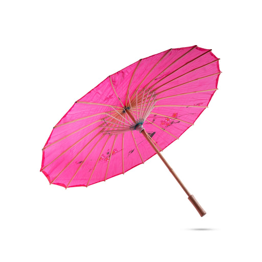 Chinese Umbrella - 22 x 32 Inches | Cloth Umbrella/ Parasol Umbrella/ Japanese Dance Umbrella - Wedding Essentials