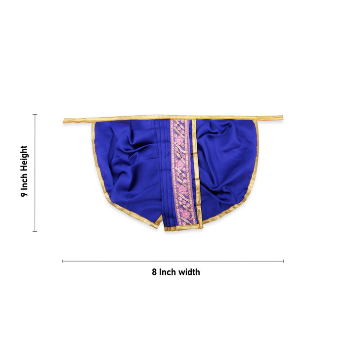 Panchakacham - 9 x 8 Inches | Jari Border Dhoti / Satin Panchakajam for Deity/ Assorted