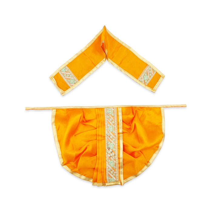 Panchakacham - 9 x 8 Inches | Jari Border Dhoti / Satin Panchakajam for Deity/ Assorted