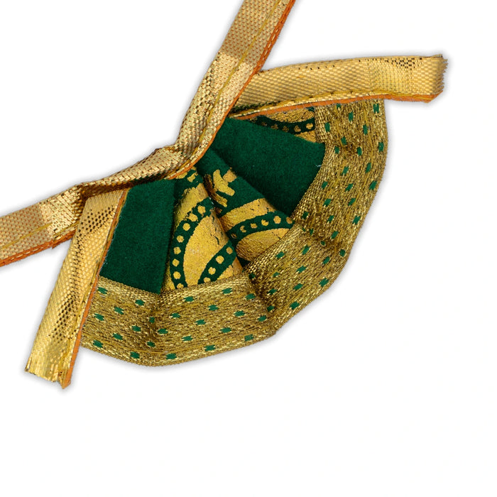 Amman Pavadai - 1.5 Inches | Velvet Mata Dress/ Golden Border Devi Vastra/ Mata Poshak for Deity/ Assorted