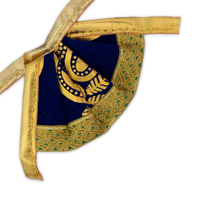 Amman Pavadai - 1.5 Inches | Velvet Mata Dress/ Golden Border Devi Vastra/ Mata Poshak for Deity/ Assorted