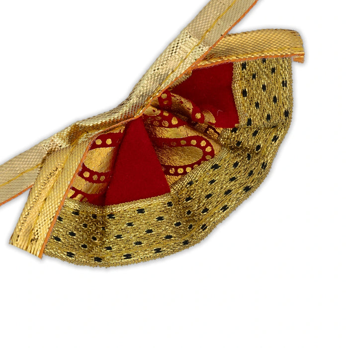 Amman Pavadai - 1.5 Inches | Velvet Mata Dress/ Golden Border Devi Vastra/ Mata Poshak for Deity/ Assorted
