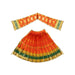 Amman pavadai - 15 inches | Deity Vastram / Devi Dress / Gold Print Zari Border / Mata Rani Poshak - Deity Jewellery & Vastra