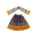 Amman pavadai - 15 inches | Deity Vastram / Devi Dress / Gold Print Zari Border / Mata Rani Poshak - Deity Jewellery & Vastra