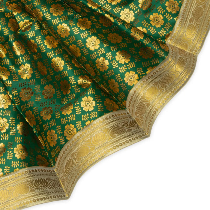 Devi Dress - 24 Inches | Jari Border Mata Dress/ Satin Amman Pavadai/ Devi Poshak For Goddess Alankaram - Devi Dress