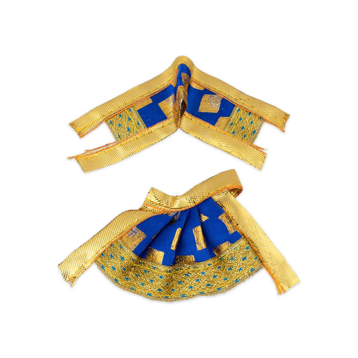 Amman Pavadai - 1.5 Inches | Satin Apoorva Mata poshak / Jari Border Devi Dress for Deity Decor - Devi Vastra