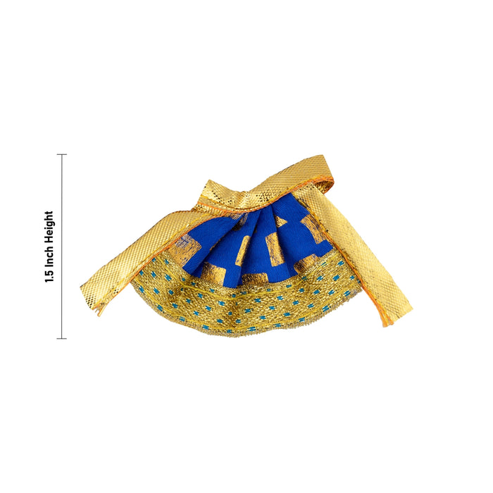 Amman Pavadai - 1.5 Inches | Satin Apoorva Mata poshak / Jari Border Devi Dress for Deity Decor - Devi Vastra