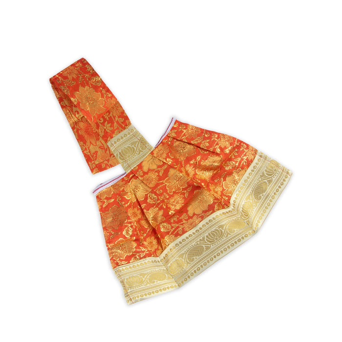 Amman Pavadai - 11 x 21 Inches | Mata Dress/ Satin Devi Vastra for Deity Decor/ Assorted Colour - Devi Dress