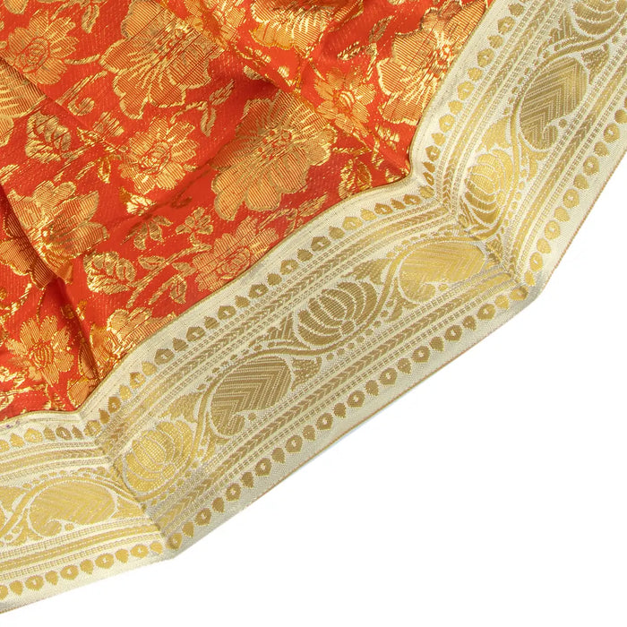 Amman Pavadai - 11 x 21 Inches | Mata Dress/ Satin Devi Vastra for Deity Decor/ Assorted Colour - Devi Dress