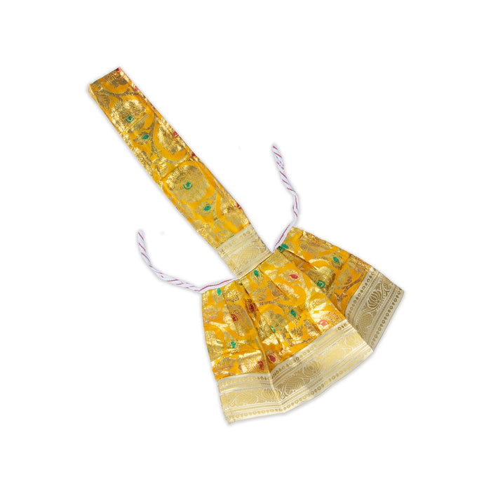 Amman Pavadai - 11 x 21 Inches | Mata Dress/ Satin Devi Vastra for Deity Decor/ Assorted Colour - Devi Dress