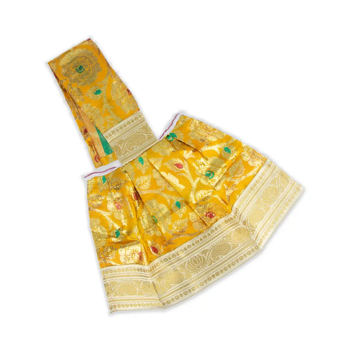 Amman Pavadai - 11 x 21 Inches | Mata Dress/ Satin Devi Vastra for Deity Decor/ Assorted Colour - Devi Dress