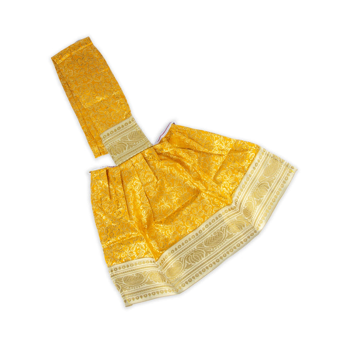 Amman Pavadai - 11 x 21 Inches | Mata Dress/ Satin Devi Vastra for Deity Decor/ Assorted Colour - Devi Dress