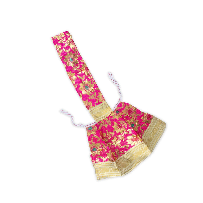 Amman Pavadai - 11 x 21 Inches | Mata Dress/ Satin Devi Vastra for Deity Decor/ Assorted Colour - Devi Dress