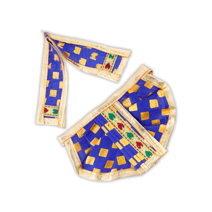 Panchakacham - 2.5 x 4 Inches | Dot Design Panchakacham Dhoti/ Golden Border Design Panchakajam for Deity - Bhagwan Vastra