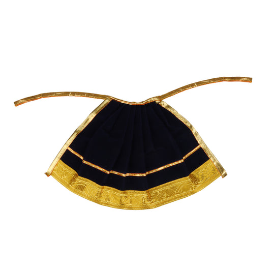 Amman Pavadai - 8 Inch | Velvet Mata Poshak/ Devi Vastra for Deity/ Assorted Colour - Devi Dress