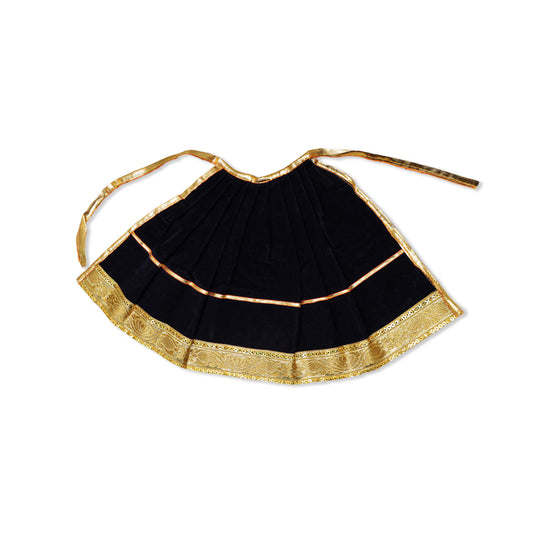 Amman Pavadai - 9 Inch | Velvet Mata Poshak/ Devi Vastra for Deity/ Assorted Colour - Devi Dress