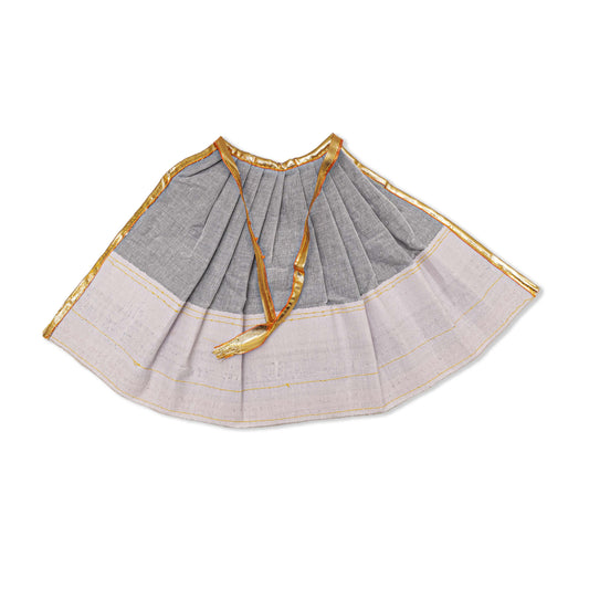 Amman Pavadai - 9 Inch | Velvet Mata Poshak/ Devi Vastra for Deity/ Assorted Colour - Devi Dress