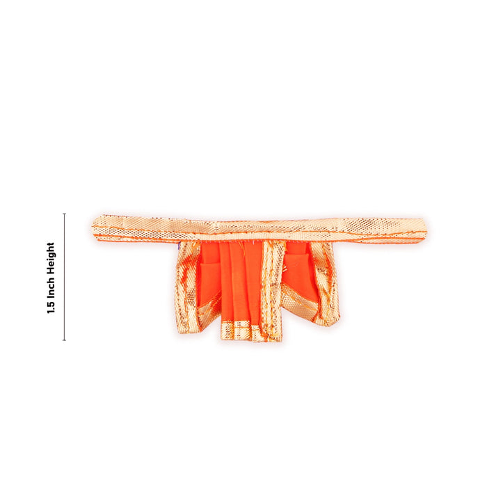 Panchakacham - 1.5 Inches | Satin with Jari Border Dhoti/ Uthriyam for Deities/ Assorted Colour