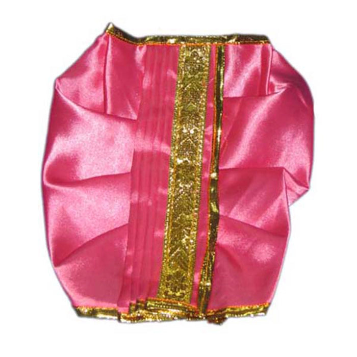 Panchakacham - 7.5 Inches | Satin with Jari Border Dhoti/ Uthriyam for Deities/ Assorted Colour