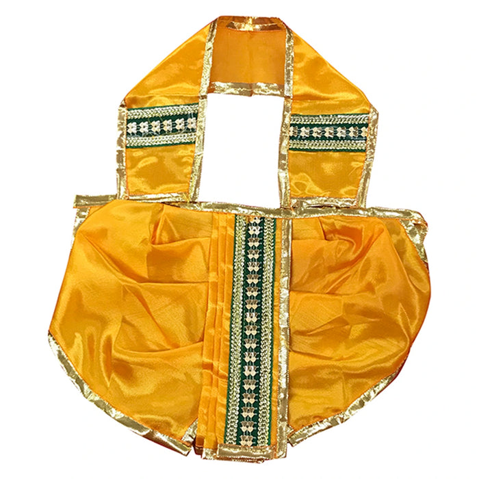 Panchakacham - 7.5 Inches | Satin with Jari Border Dhoti/ Uthriyam for Deities/ Assorted Colour