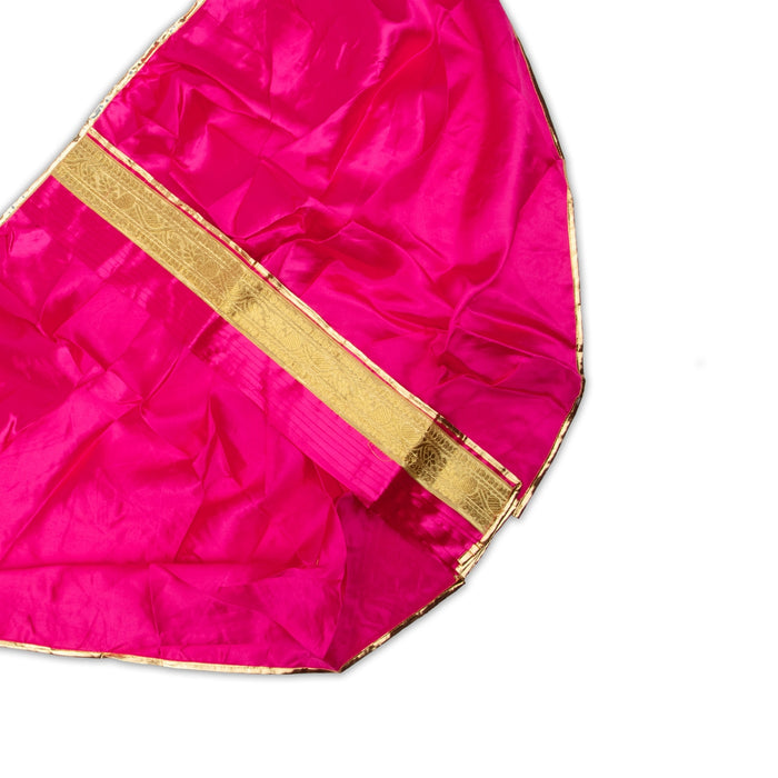 Panchakacham | Satin with Zari Border Uthriyam for Deity/ Assorted Colour