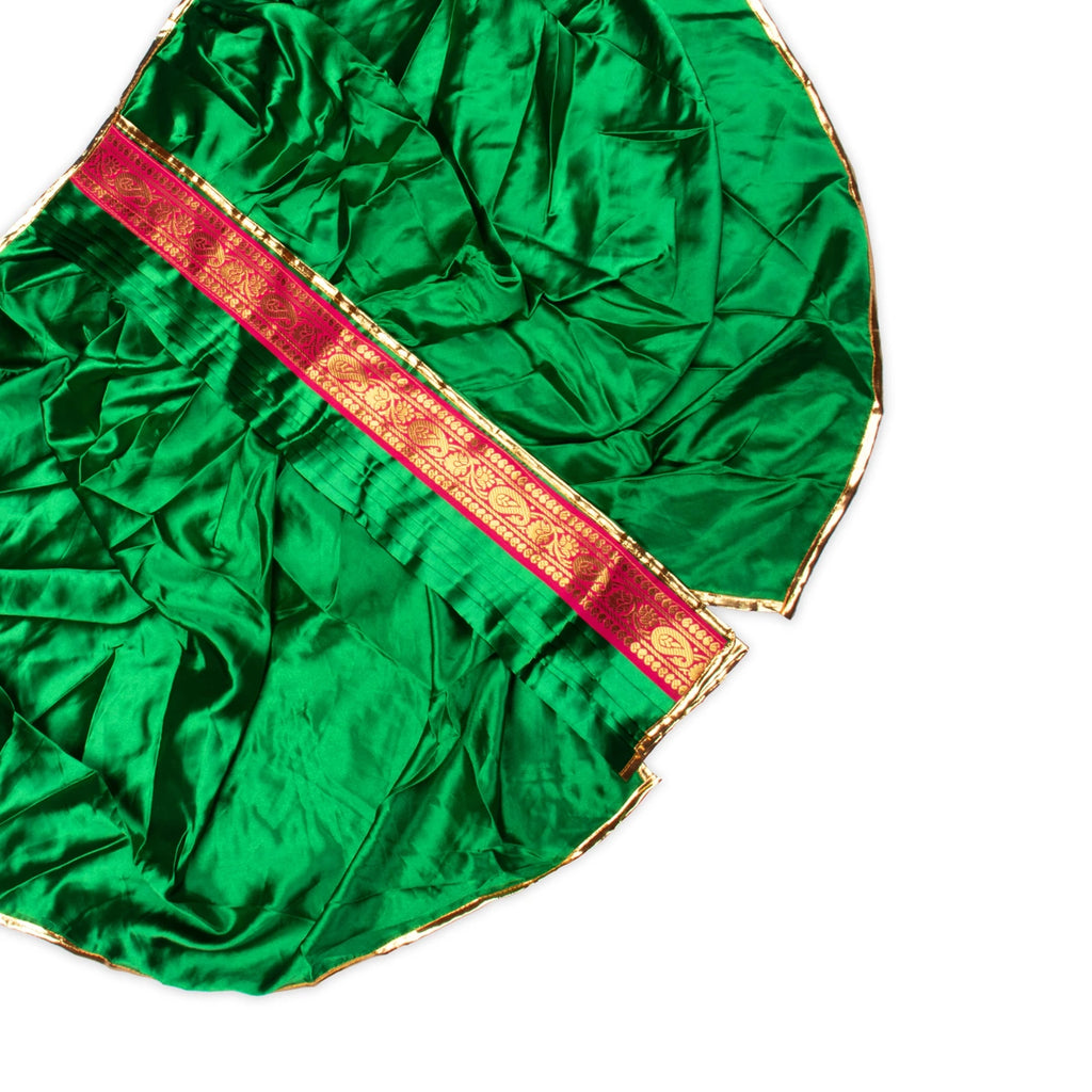 Panchakacham | Satin with Zari Border Uthriyam for Deity/ Assorted Colour