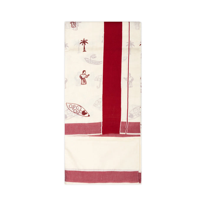 Saree - 6.25 Mtrs | Kerala Cotton Saree/ Kerala Fancy Saree / Traditional Saree for Women