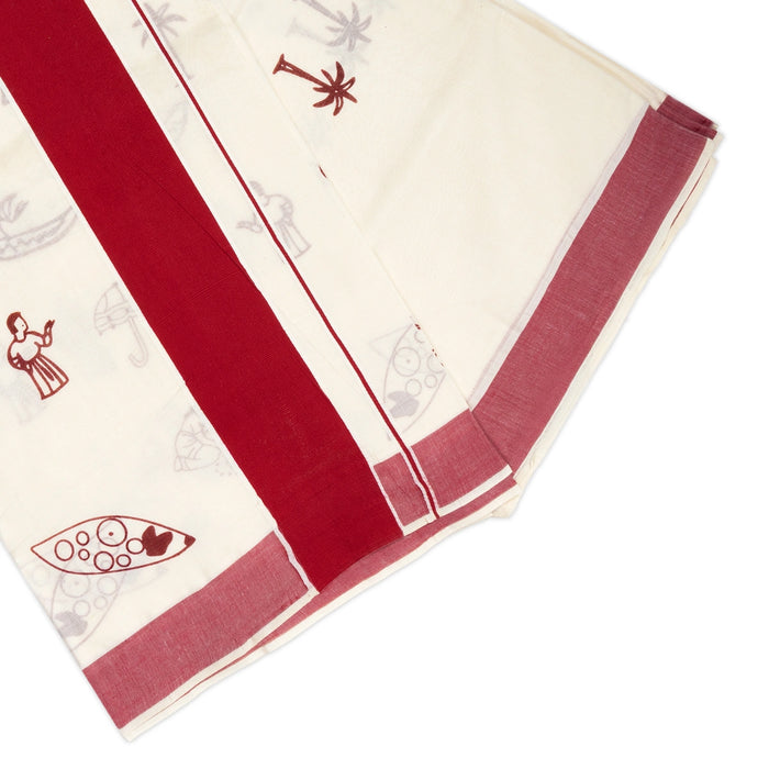 Saree - 6.25 Mtrs | Kerala Cotton Saree/ Kerala Fancy Saree / Traditional Saree for Women