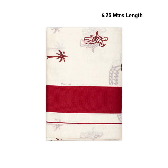 Saree - 6.25 Mtrs | Kerala Cotton Saree/ Kerala Fancy Saree / Traditional Saree for Women