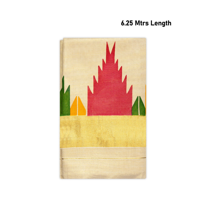 Saree - 6.25 Mtrs | Cotton Saree/ Handloom Saree/ Jari Border Design Traditional Saree for Women