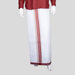 Veshti - 3.6 Mtrs | White Colour Vesti/ Bavanchi With Jari Border Dhoti for Men - Veshti & Dhoti