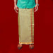 Veshti - 3.60 Mtrs- Light Green | Asha Jari Design Dhoti for Men/ Assorted Colour - Veshti & Dhoti